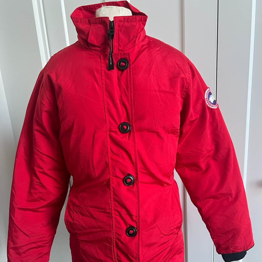 Canada Goose Down Red Parka Size M